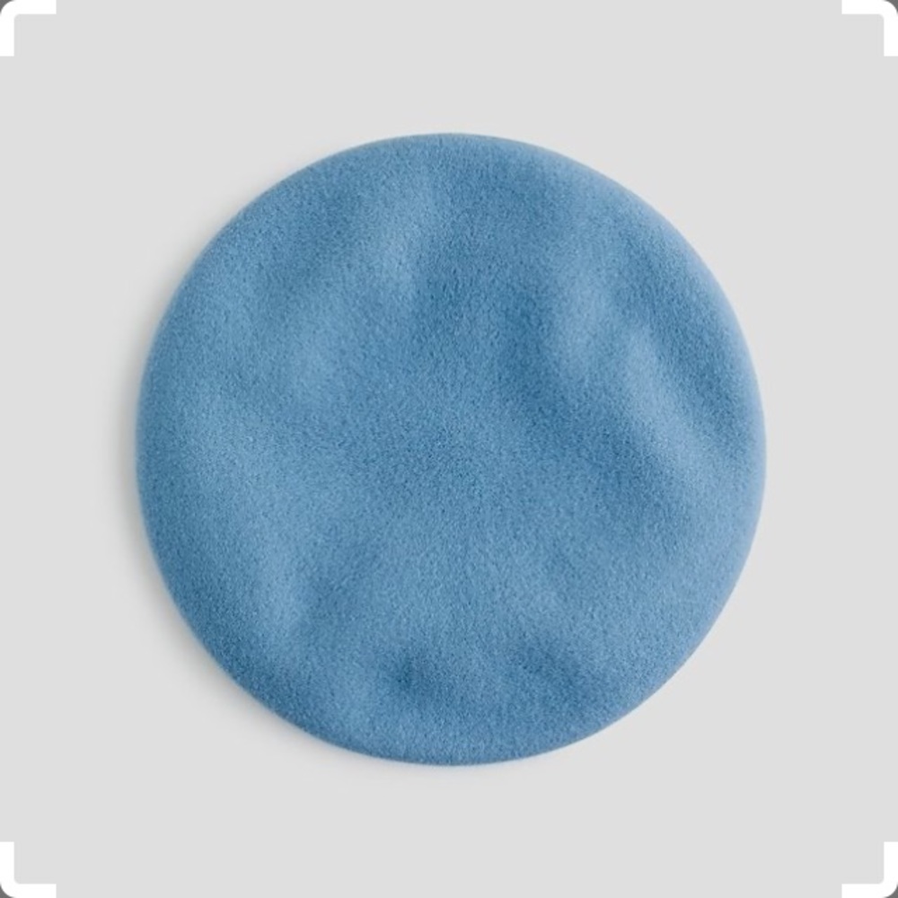 J. Crew Italian wool beret in blue